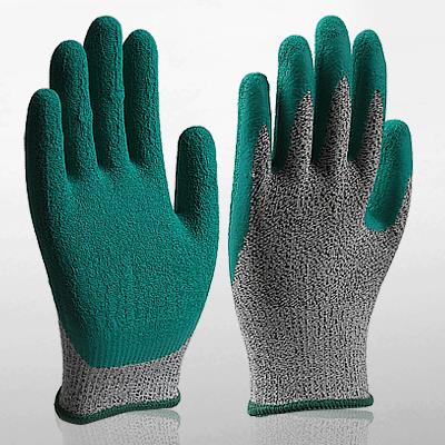 Dyneema Latex Coated High Dexterity Cut Resistant Mechanic Work Gloves