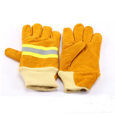 Kevlar Cowhide Leather Firefighter Extrication Gloves