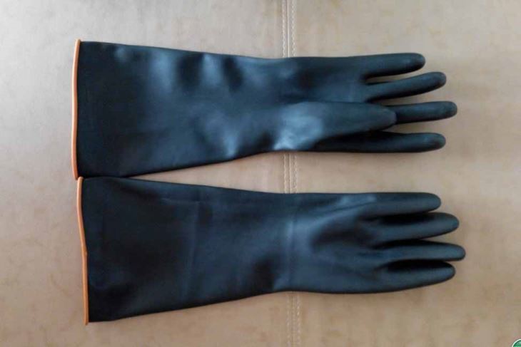 Long Heavy Duty Chemical Rubber Gloves