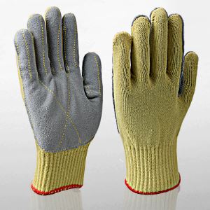 Kevlar Cowhide Leather Cut Resistant Work Gloves