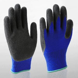 13 Gauge Latex Coated Nylon Knitted Mechanic Gloves