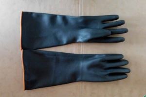 heavy duty chemical gloves Long Heavy Duty Chemical Rubber Gloves