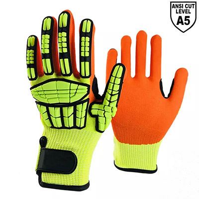 Industrial HPPE Cut Resistant Impact Gloves